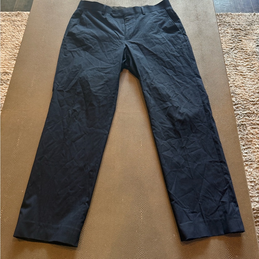 Elegant Men's Dark Blue Dress Pants